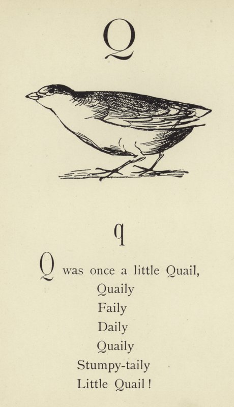 Q harfi by Edward Lear