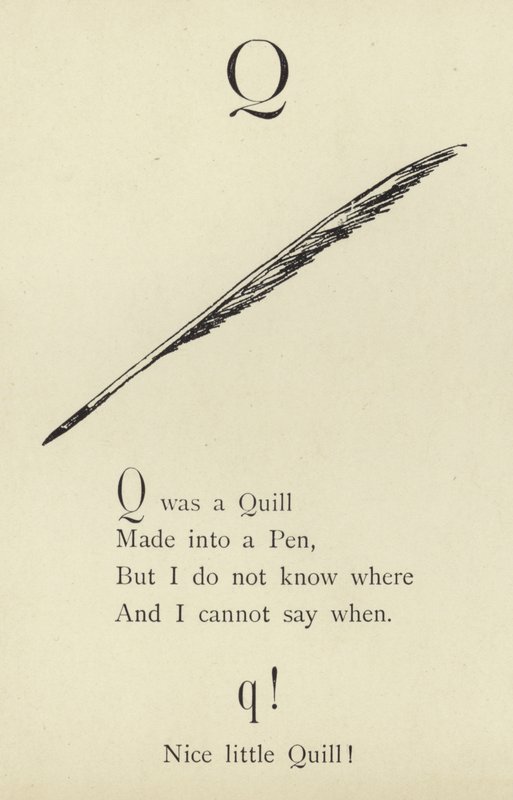 Q harfi by Edward Lear
