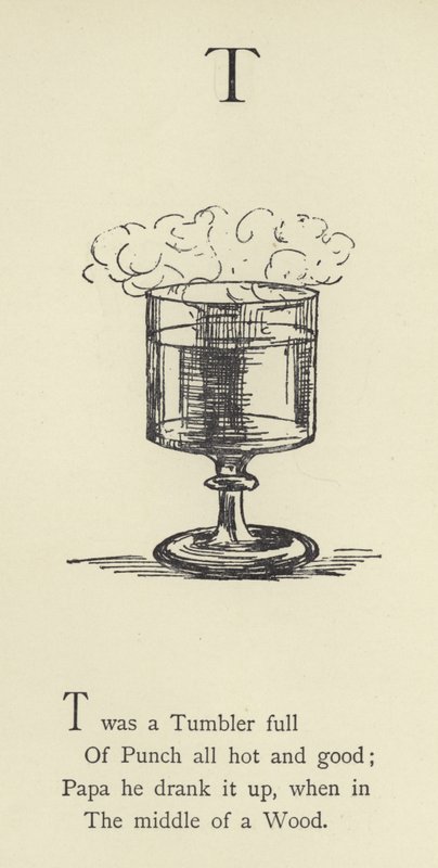 The letter T  by Edward Lear