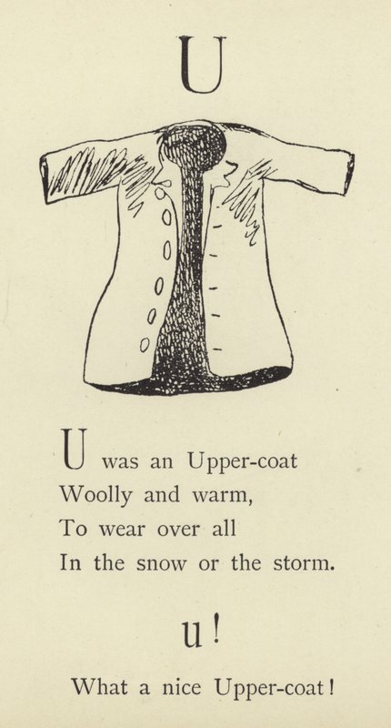 The letter U  by Edward Lear