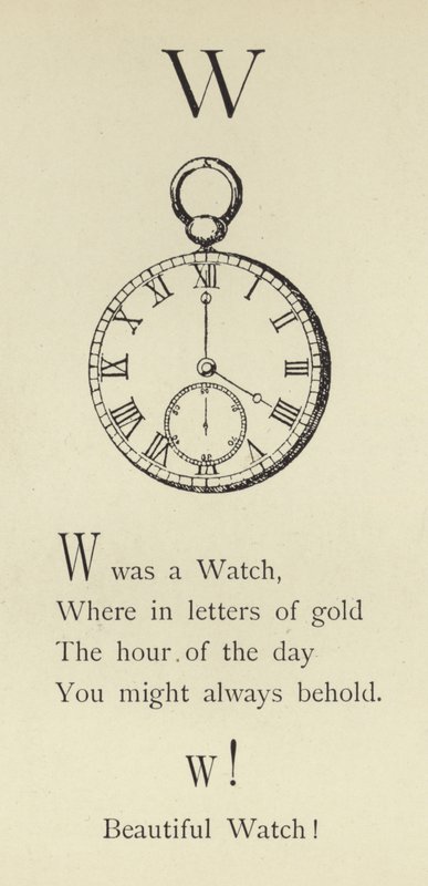The letter W  by Edward Lear