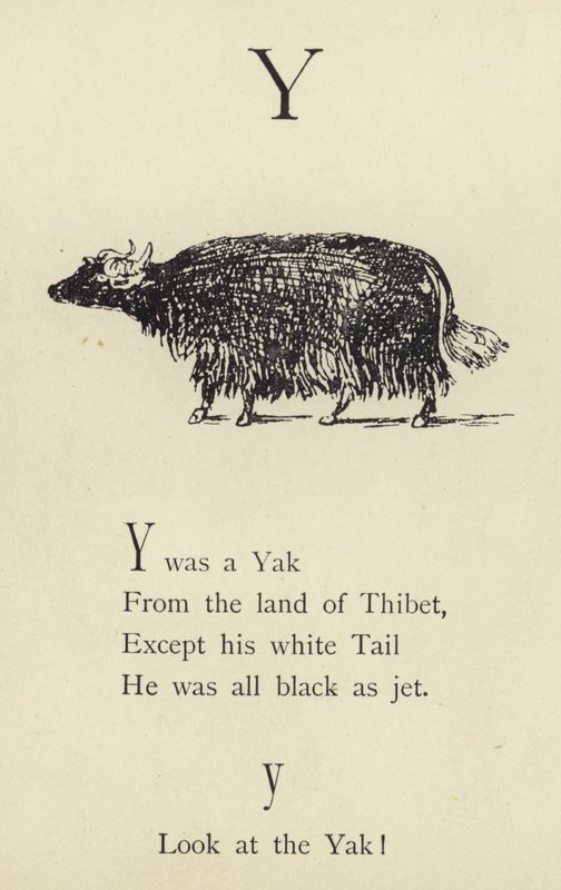 Y harfi by Edward Lear