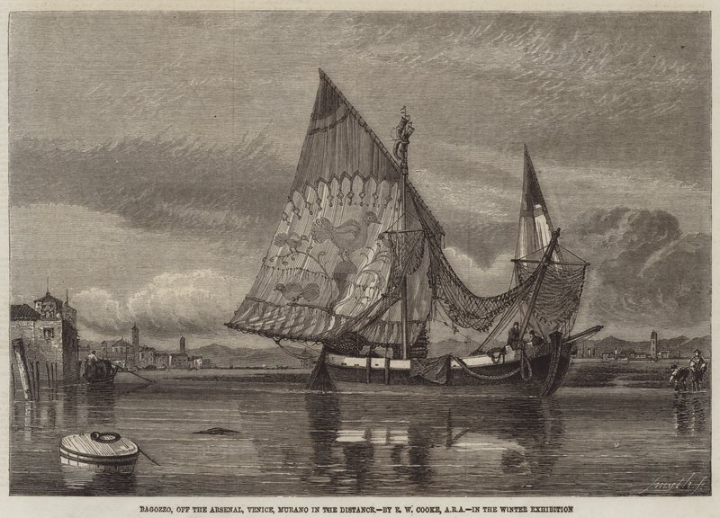Bagozzo, Arsenal, Venedik, Murano Uzakta by Edward William Cooke