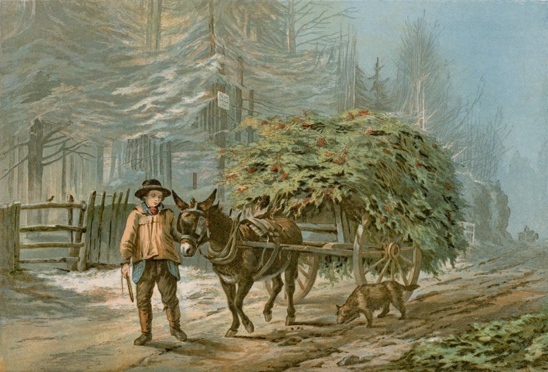 Holly Cart (renkli taş) by Edward (after) Duncan