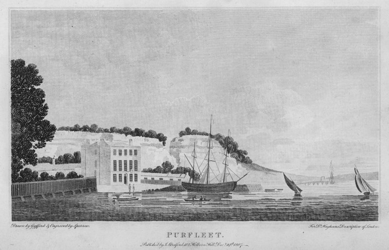 Purfleet (gravür) by Edward (after) Gyfford