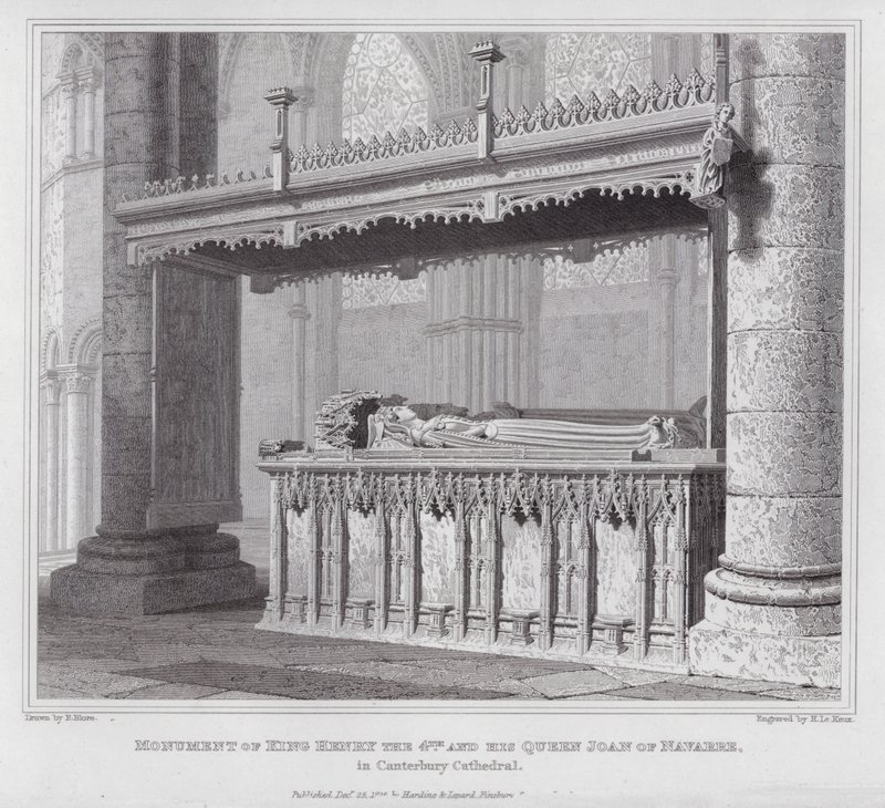 Kral Henry 4 ve Navarre Kraliçesi Joan anıtı, Canterbury Katedrali