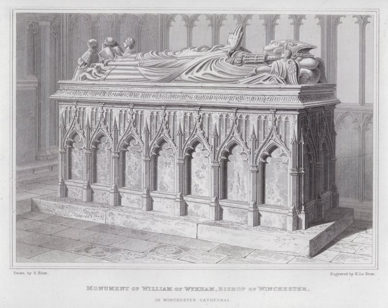 Wykham William Anıtı, Winchester Piskoposu, Winchester Katedrali