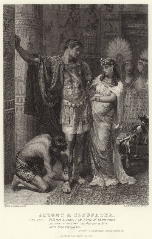 Antony and Cleopatra, Antony and Cleopatra, Act III, Scene IX  by Edward Burne Jones