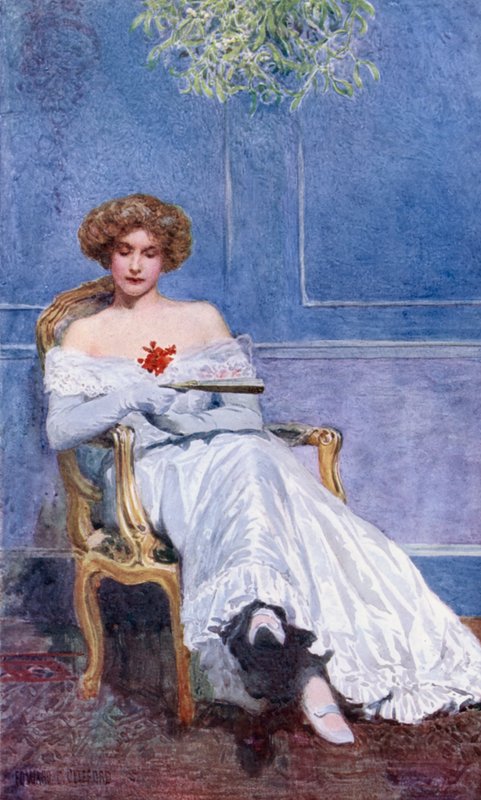 Ökse otunun altında (renkli taş) by Edward Charles Clifford