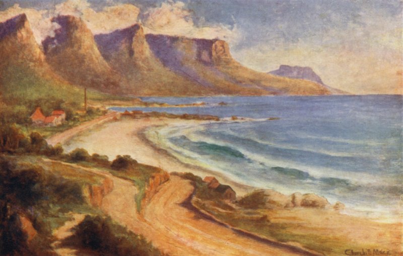 Cape Yarımadası, Güney Afrika: Camps Bay (renkli taş) by Edward Clark Churchill Mace