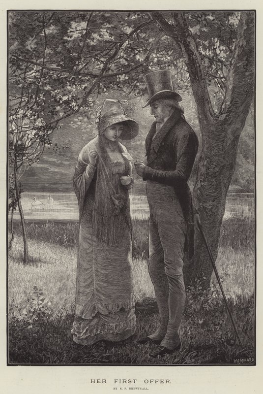 ಅವರ ಮೊದಲ ಕೊಡುಗೆ ಟರ್ಕಿ by Edward Frederick Brewtnall