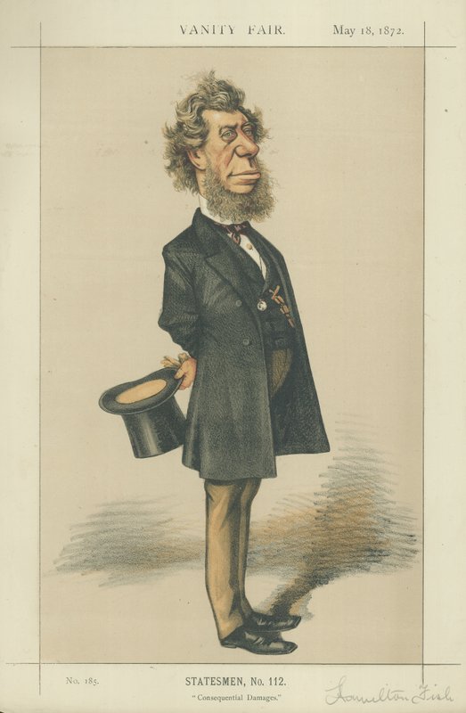 Amerikan Dışişleri Bakanı Hon Hamilton Fish by Edward Frederick Brewtnall