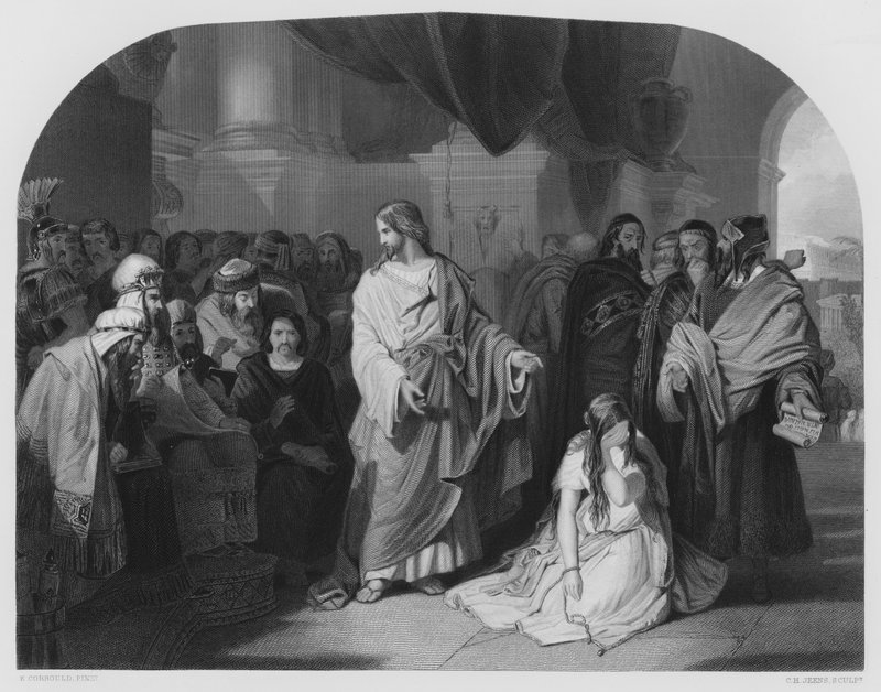 Far Ísraelsmanna um Rauðahafið (leturgröftur) by Edward Henry (after) Corbould