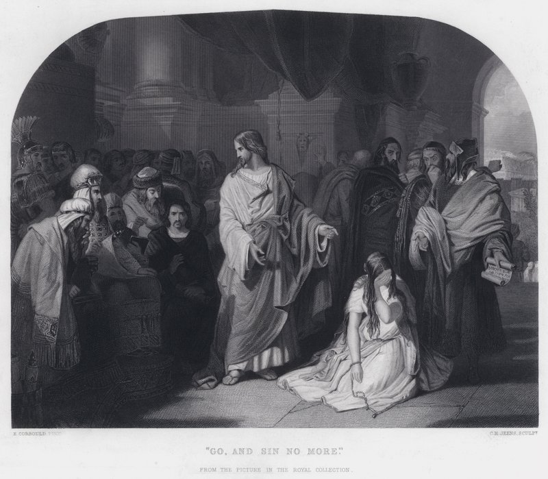 "Git ve Artık Günah Yok" (gravür) by Edward Henry (after) Corbould