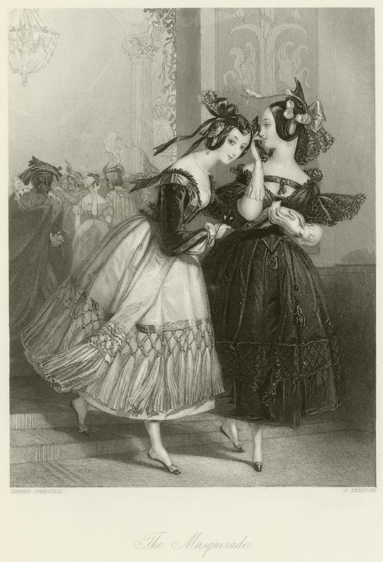 maskeli balo by Edward Henry Corbould