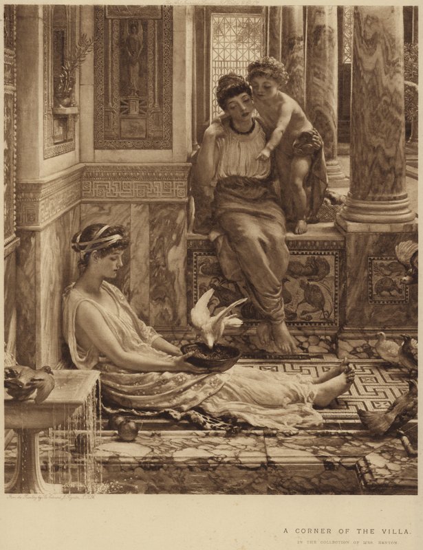 Villadan Bir Köşe by Edward John Poynter