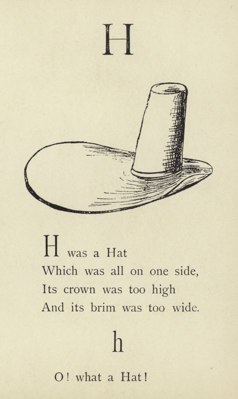 H harfi by Edward Lear