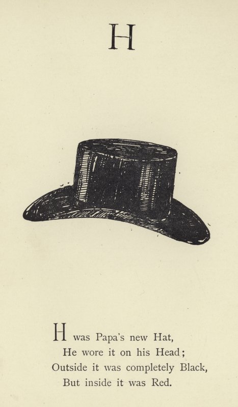 The letter H  by Edward Lear