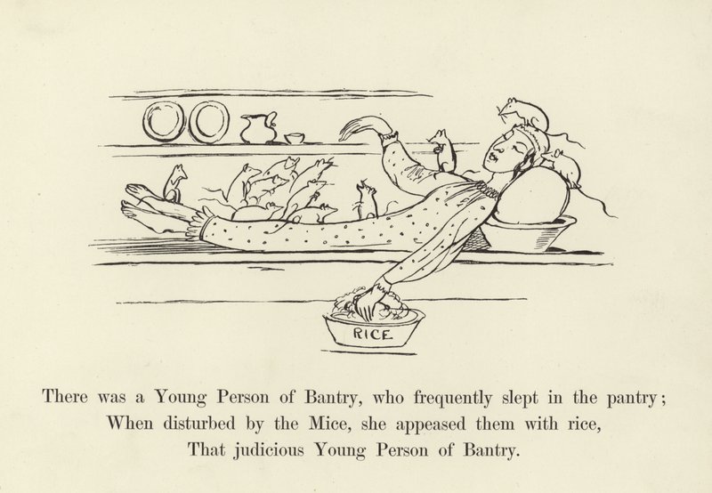 There was a Young Person of Bantry, who frequently slept in the pantry  by Edward Lear