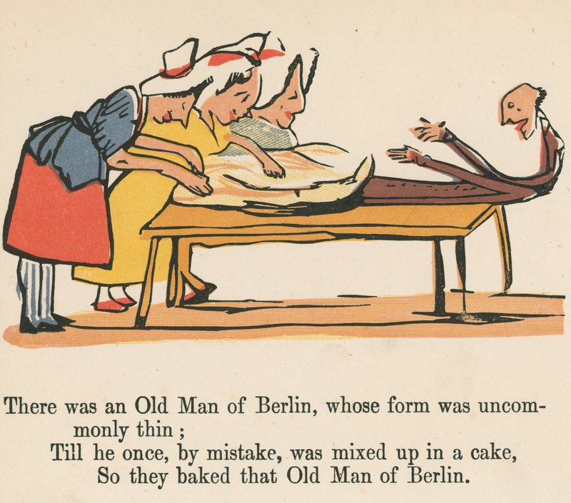 There was an Old Man of Berlin, whose form was uncommonly thin, from 