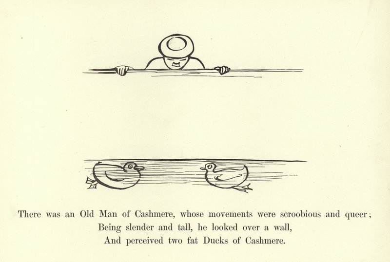 Hareketleri scroobious ve tuhaf olan Yaşlı bir Kaşmir Adam vardı. by Edward Lear