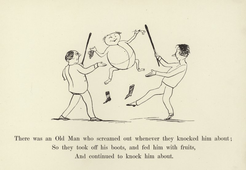 Onu her yere devirdiklerinde çığlık atan Yaşlı bir Adam vardı. by Edward Lear