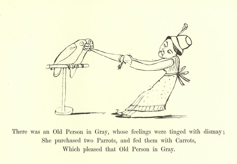 There was an Old Person in Gray, whose feelings were tinged with dismay  by Edward Lear
