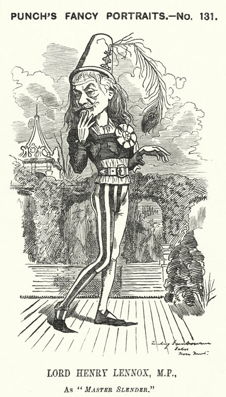 Yumruk karikatür: Lord Henry Lennox, İngiliz Muhafazakar politikacı (gravür) by Edward Linley (after) Sambourne