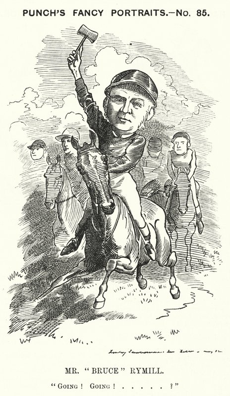 Yumruk karikatürü: Bay "Bruce" Rymill (gravür) by Edward Linley (after) Sambourne