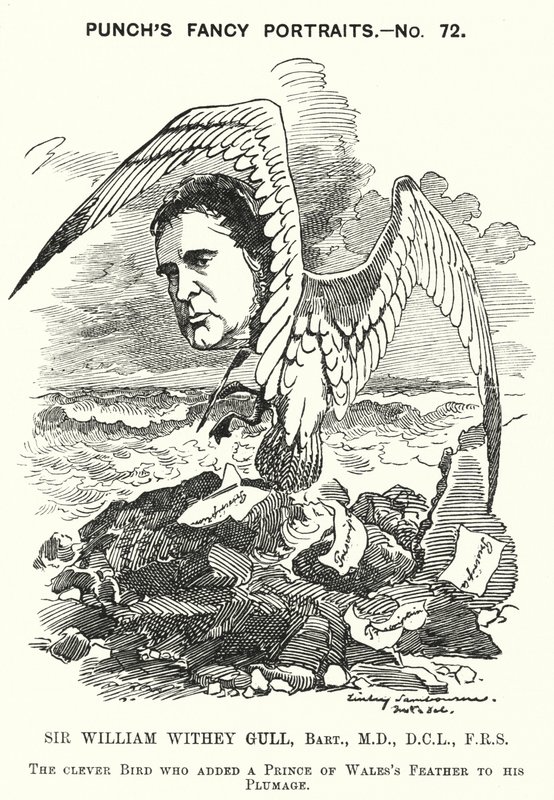 Yumruk karikatürü: Sir William Withey Gull, Galler Prensi