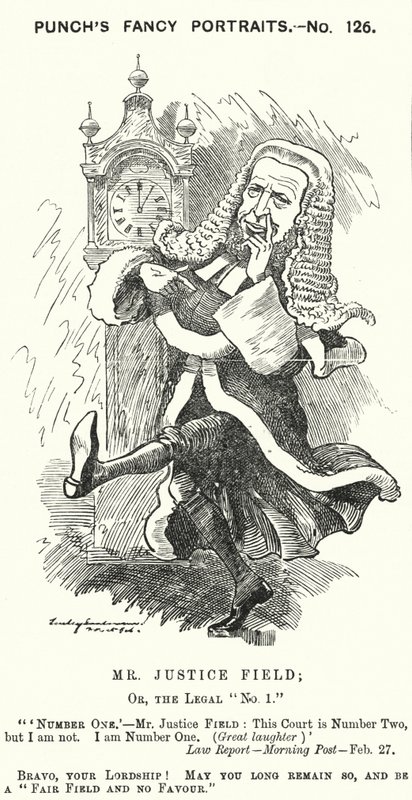Yumruk karikatür: William Field by Edward Linley (after) Sambourne