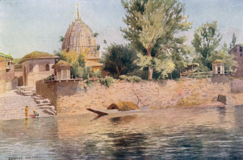 Bir Hindu Tapınağı, Srinagar by Edward Mary Joseph Molyneux