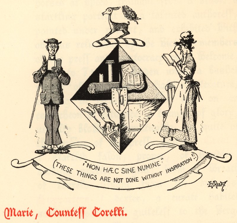 Marie, Kontes Corelli (gravür) by Edward Tennyson Reed