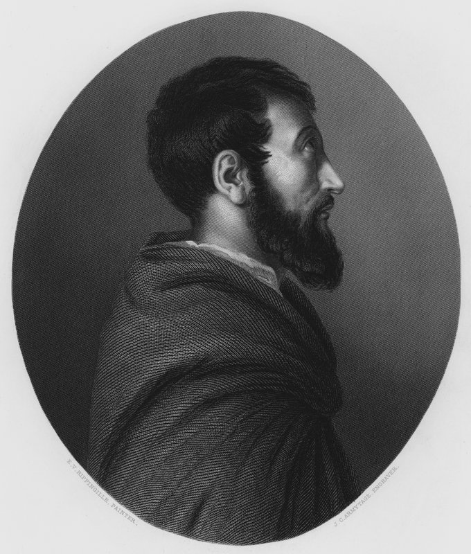 Monk, Vernon Galerisi'ndeki resimden (gravür) by Edward Villiers Rippingille