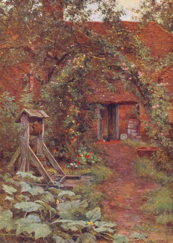 Derin, serin kuyu (renkli litho) by Edward Wilkins Waite