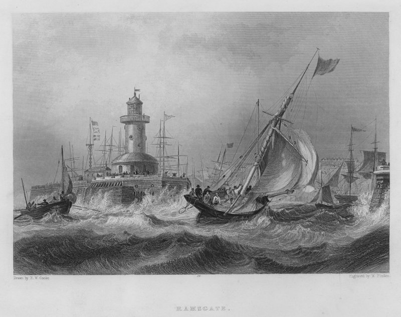 Ramsgate (gravür) by Edward William (after) Cooke