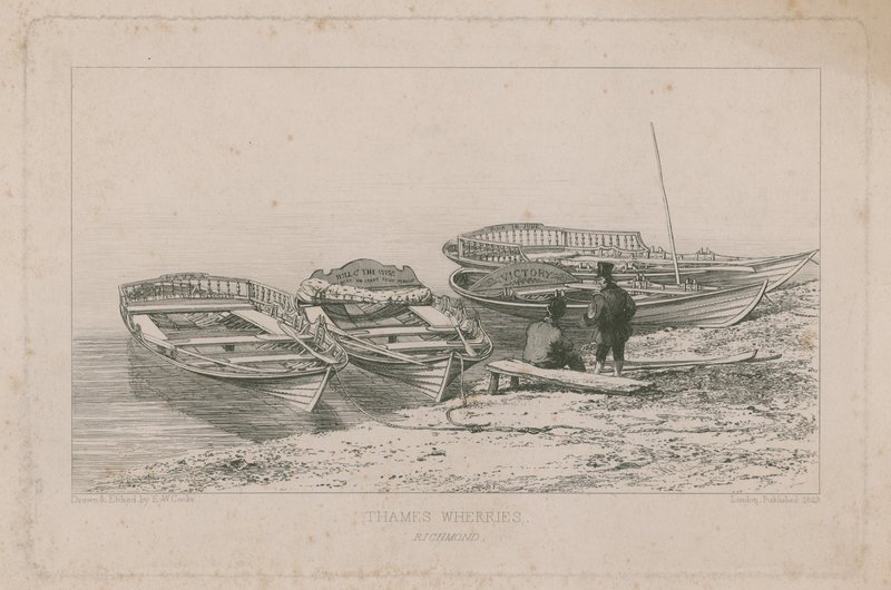 Thames Wherries  by Edward William Cooke