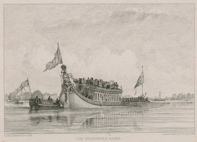 Kırtasiye Mavnası, Thames Nehri, Londra by Edward William Cooke