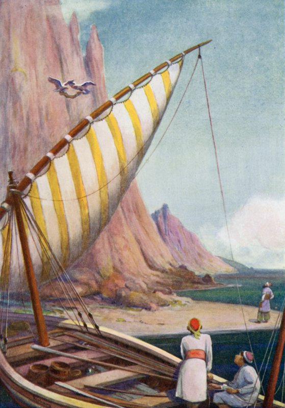 The birds of heaven came, seized him, and carried him to the top of the mountain  by Edwin Arthur Norbury