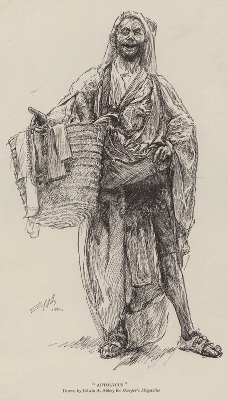 Autolycus  by Edwin Austin Abbey
