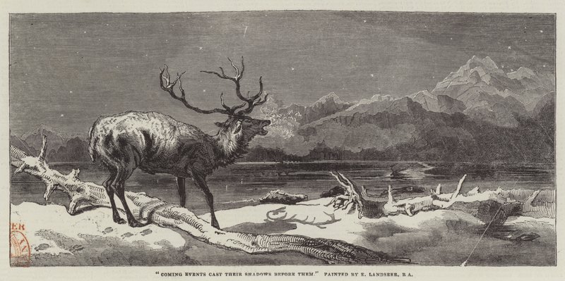 Yaklaşan Olaylar Gölgelerini Önlerine Döker by Edwin Landseer