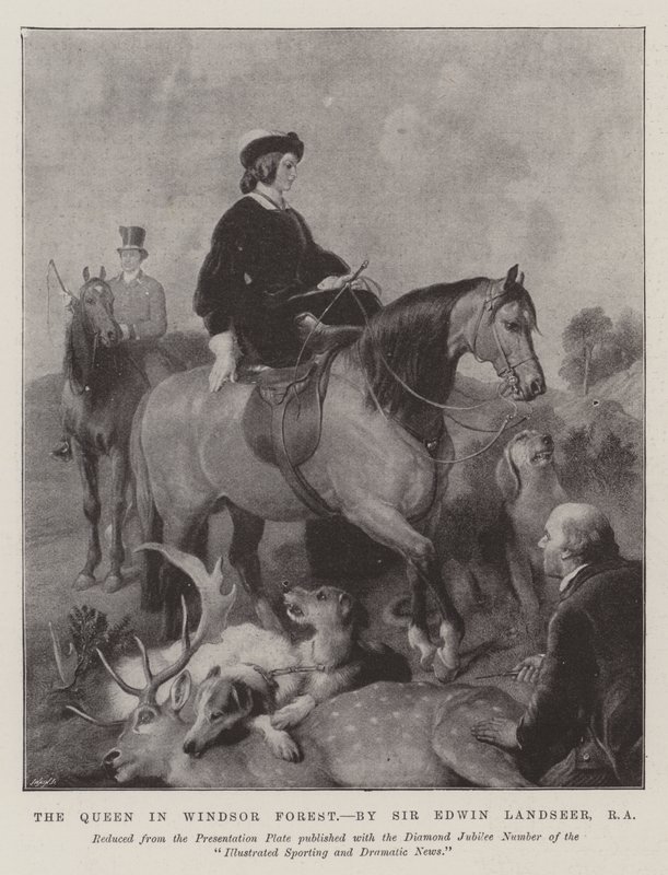 Windsor Ormanındaki Kraliçe by Edwin Landseer