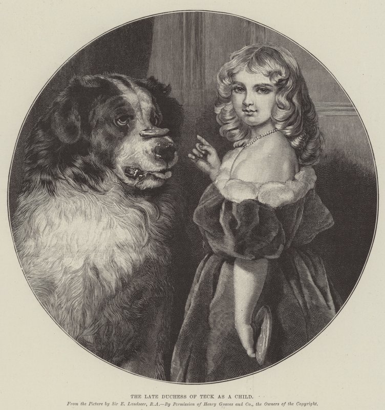 Çocukken Geç Teck Düşesi by Edwin Landseer