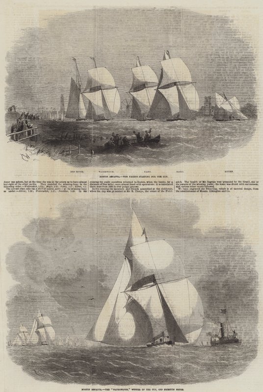 Boston Yat Kulübü Yarışları by Edwin Weedon