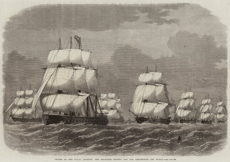 Donanma Rezervi Gezisi, Filo Scilly açıklarında Randevuya gidiyor by Edwin Weedon