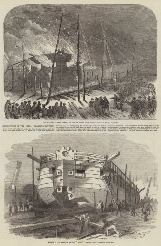 Etna Yüzer Bataryanın İmhası by Edwin Weedon