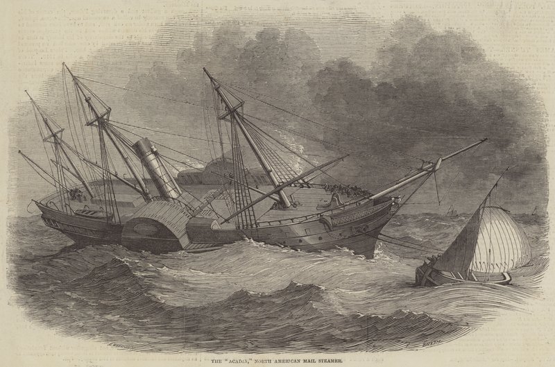 Acadia, Kuzey Amerika Posta Vapuru by Edwin Weedon