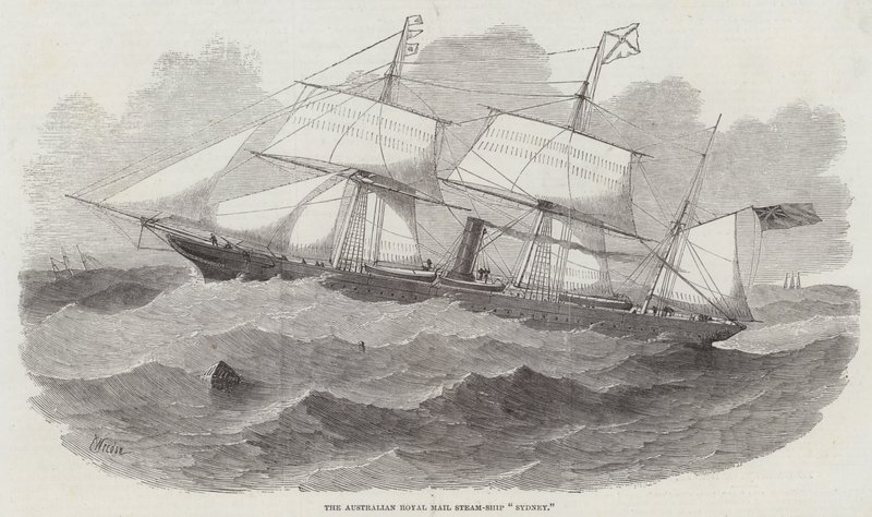 Avustralya Kraliyet Posta Buharlı Gemi Sidney by Edwin Weedon