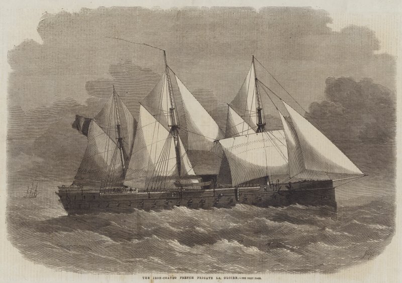 Demir Kaplamalı Fransız Fırkateyni La Gloire by Edwin Weedon