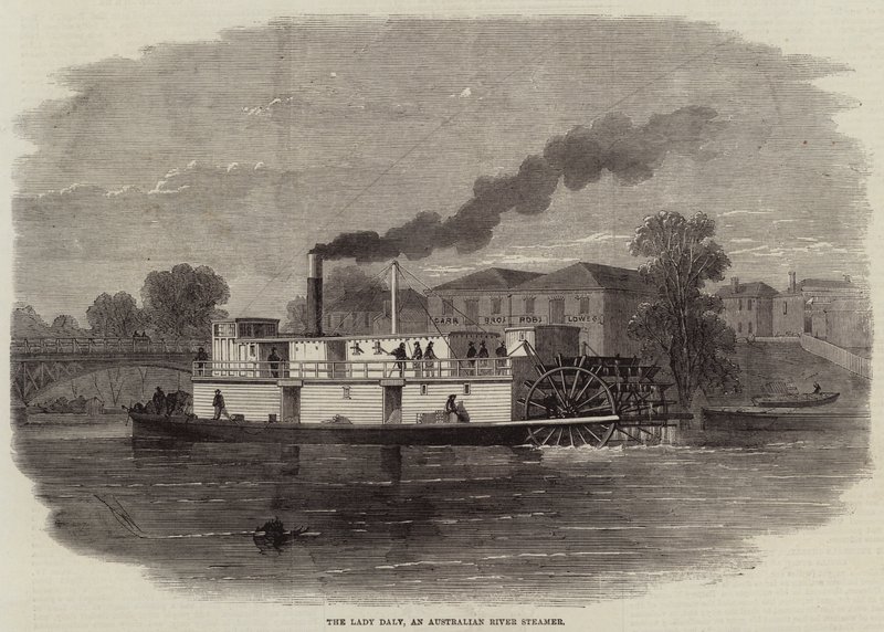 The Lady Daly, an Australian River Steamer  by Edwin Weedon